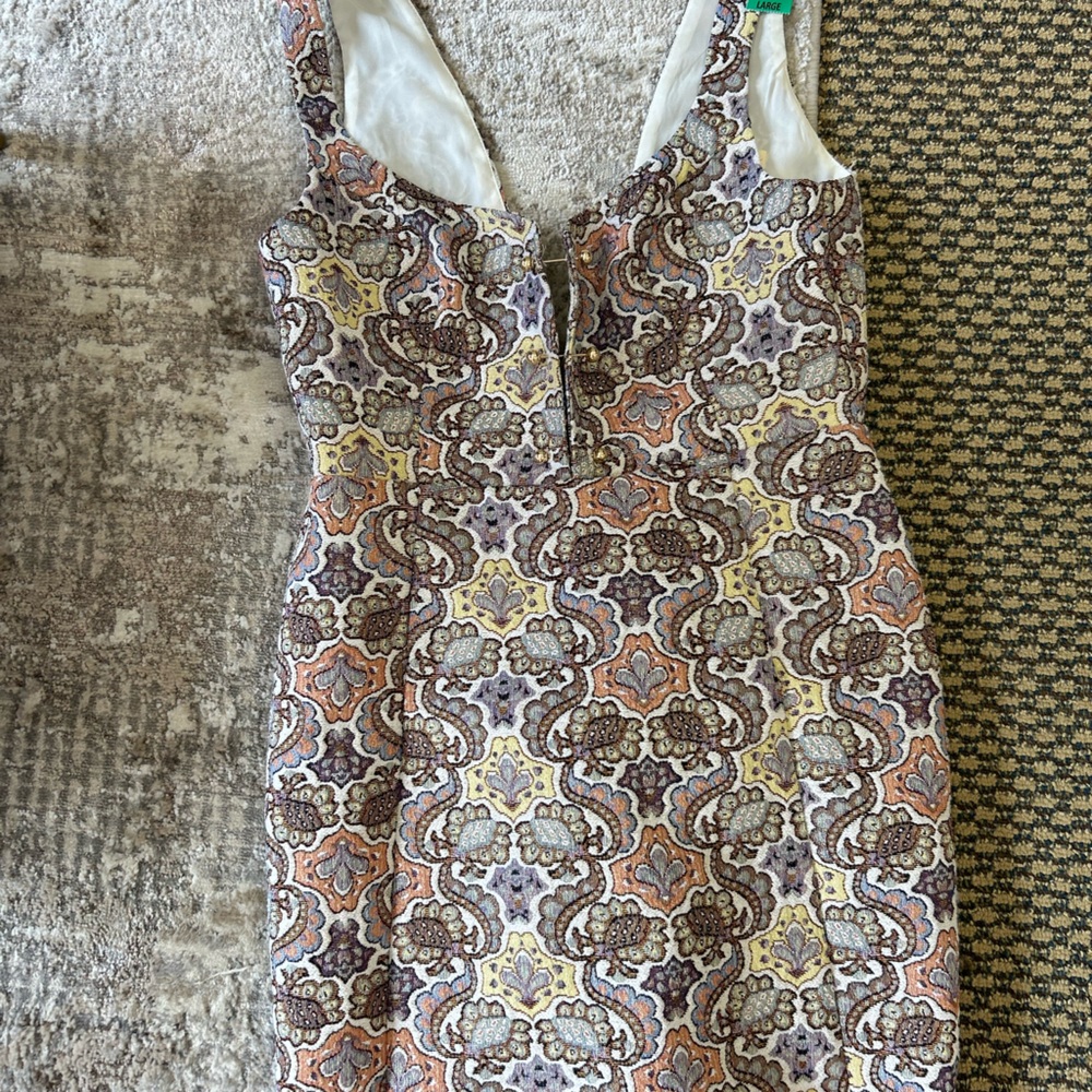 For love and lemons dress. Size large but fits like a medium.